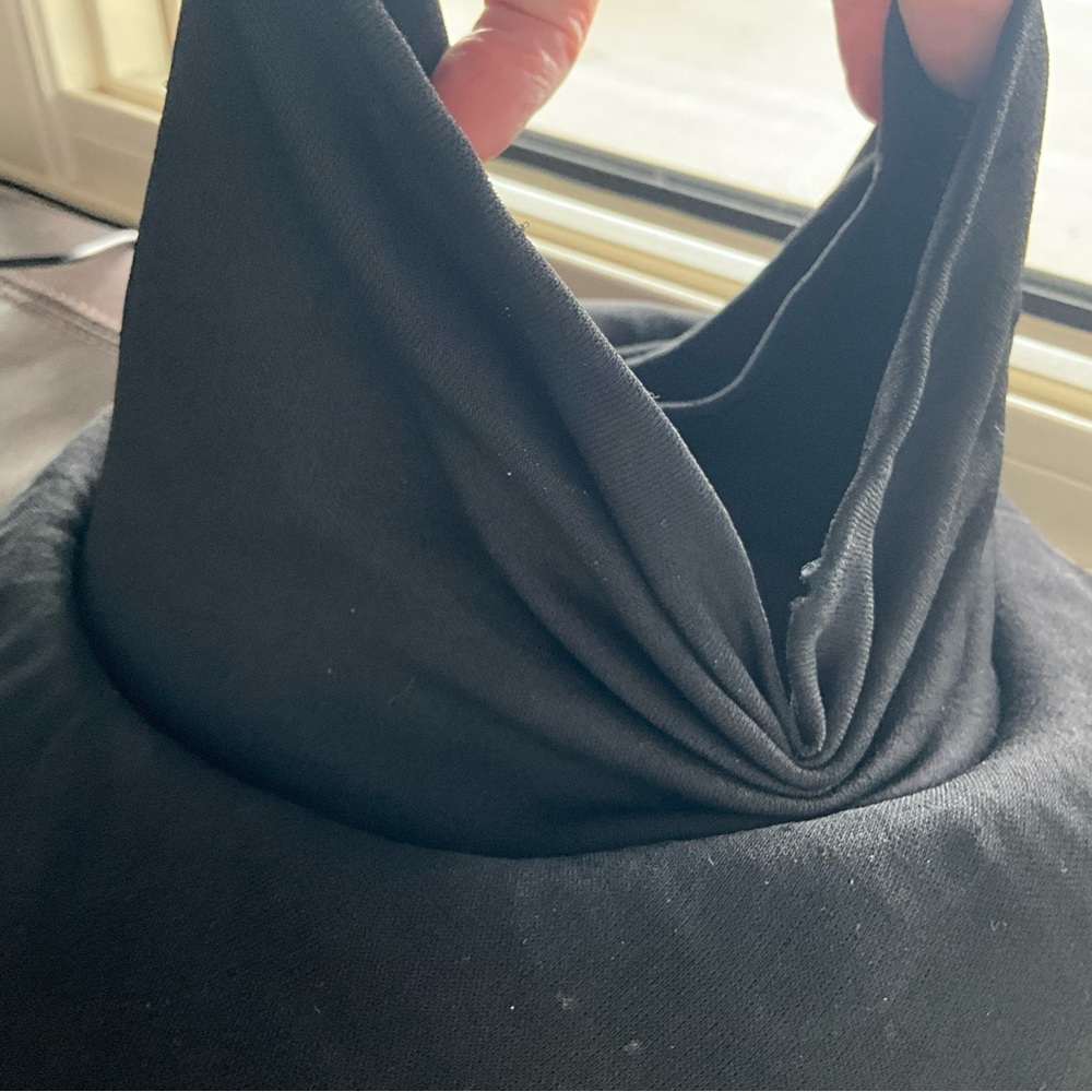 Joyce Creations of California Black Turban Draped Knit Hat 1960s - Picture 4 of 12